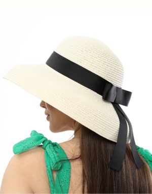 Kadın Geniş Hasır Şapka