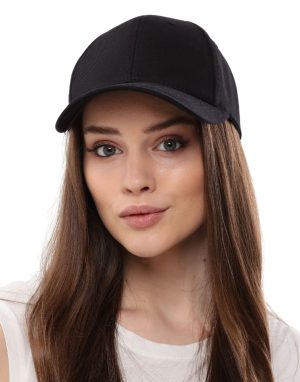 unisex basic siyah kep şapka